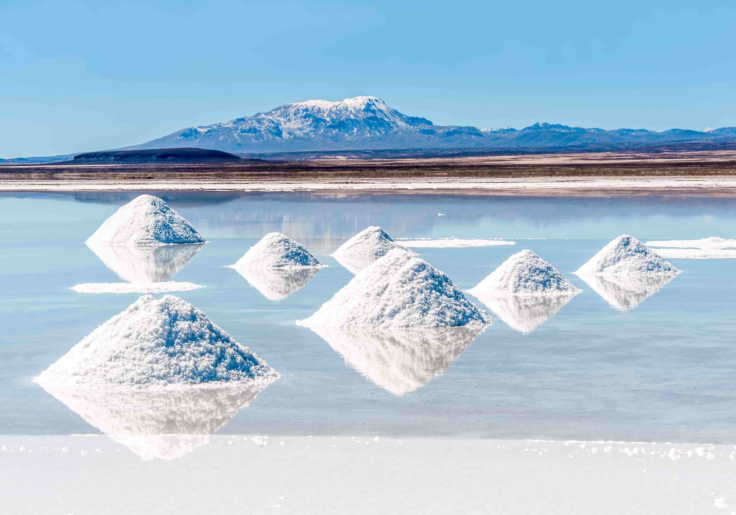  Lithium deposits being harvested from the lake 