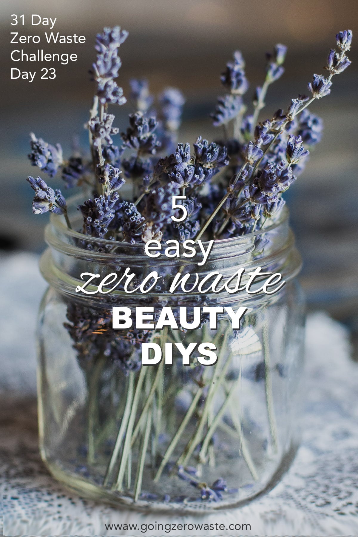 5 Easy Beauty DIYs  - Day 23 of the Zero Waste Challenge from www.goingzerowaste.com #zerowaste #ecofriendly #gogreen #sustainable #zerowastechallenge #challenge #sustainablelivingchallenge #zerowaste #beauty DIYs #skincare