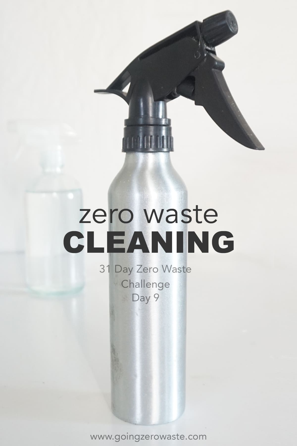 Zero Waste Cleaning - Day 9 of the Zero Waste Challenge  from www.goingzerowaste.com #zerowaste #ecofriendly #gogreen #sustainable #zerowastechallenge #challenge #sustainablelivingchallenge #cleaning #greenclean #organiccleaners 