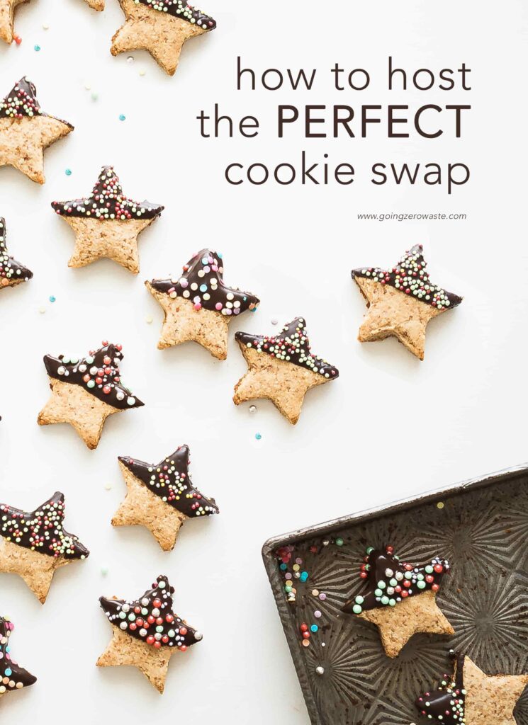 How to Host the Perfect Cookie Swap from www.goingzerowaste.com #zerowaste #ecofriendly #gogreen #sustainable 
#cookies #cookieswap #holidays