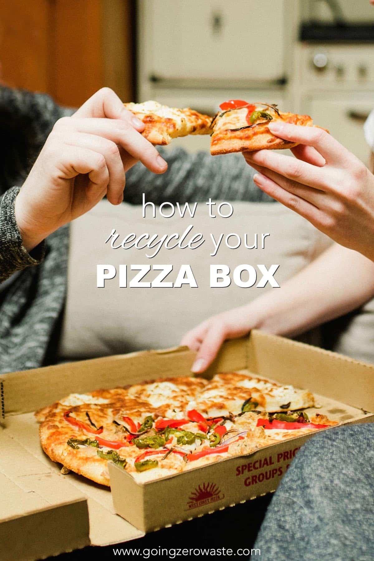 How To Recycle Your Pizza Box from www.goingzerowaste.com #zerowaste #ecofriendly #gogreen #sustainable #zerowastechallenge #challenge #sustainablelivingchallenge #recycling #recycle 