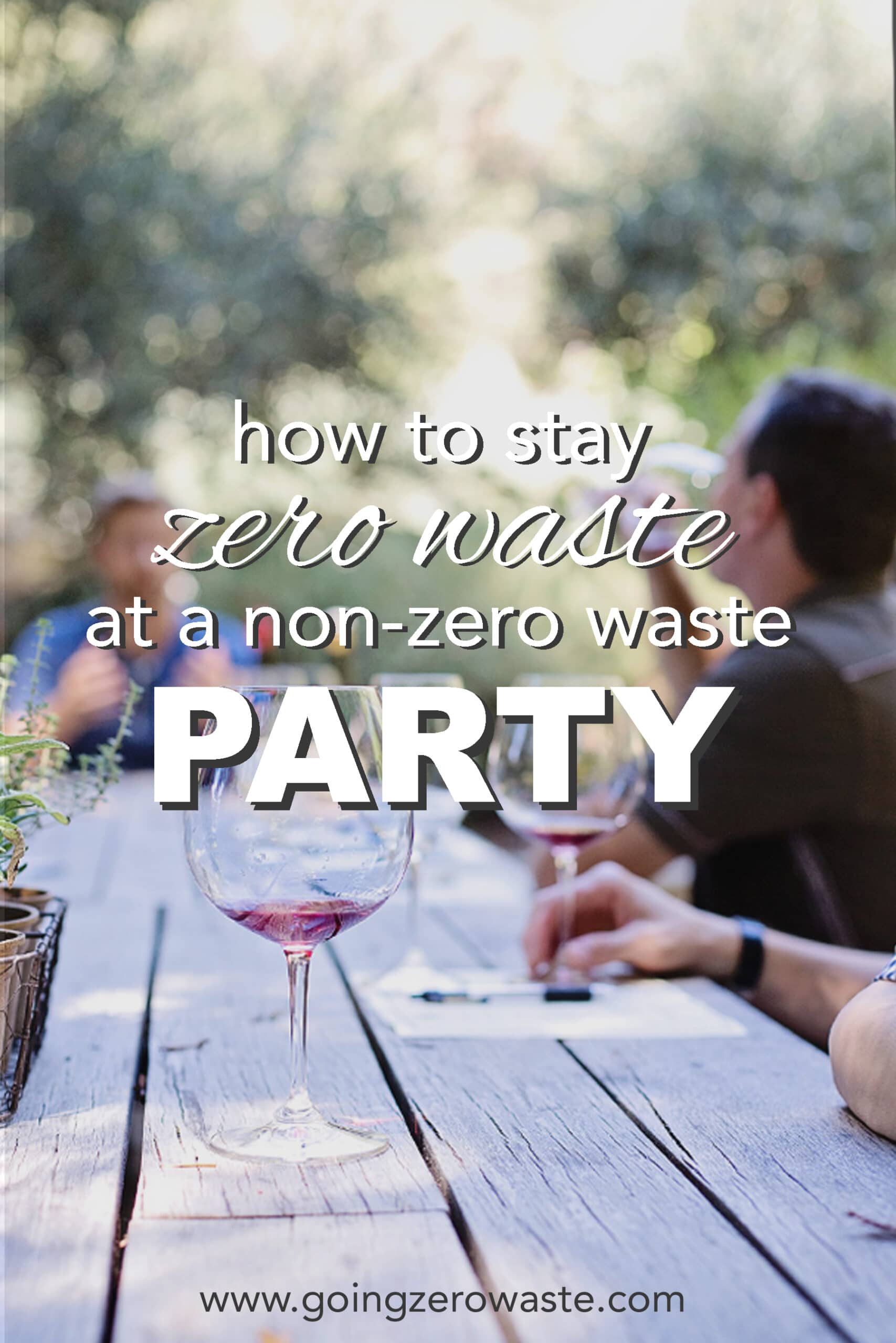 How to Stay Zero Waste at a Non-Zero Waste Party from www.goingzerowaste.com #zerowaste #ecofriendly #gogreen #sustainable #parties #zerowasteparties 