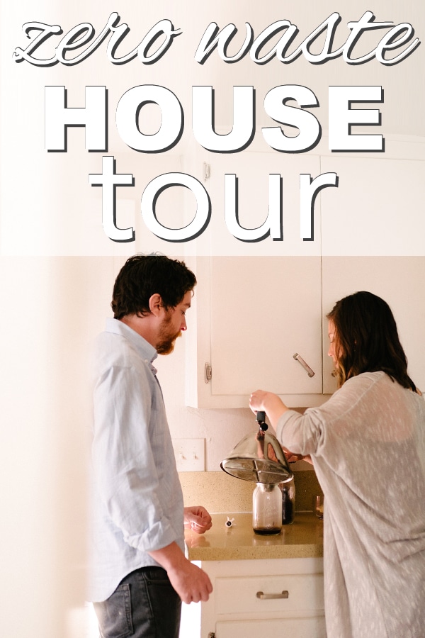 Zero Waste House Tour from www.goingzerowaste.com #zerowaste #sustainableliving #gogreen #ecofriendly #hometour #home #engagementphotos 