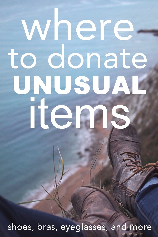Where to donate unusual items from www.goingzerowaste.com #zerowaste #donate #donatingunusualitems #wheretodonateeverything