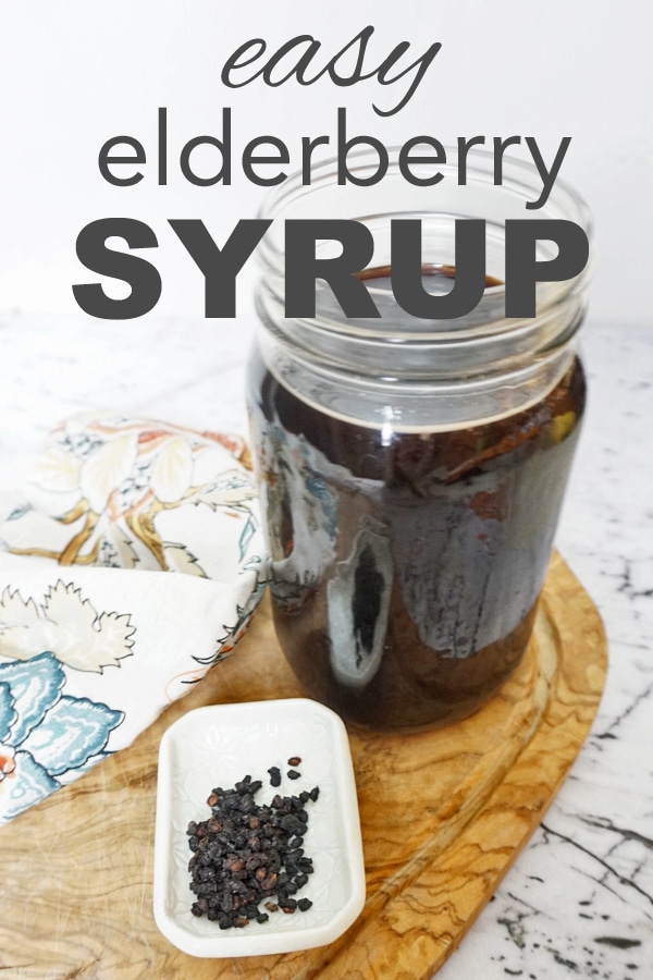 Easy Homemade Elderberry Syrup - Going Zero Waste