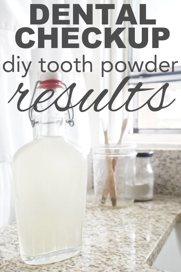 Dental Checkup, DIY Tooth Powder Results from www.goingzerowaste.com #DIY #Toothpowdere #Dental #OralCare #Sustainable #EcoFriendly