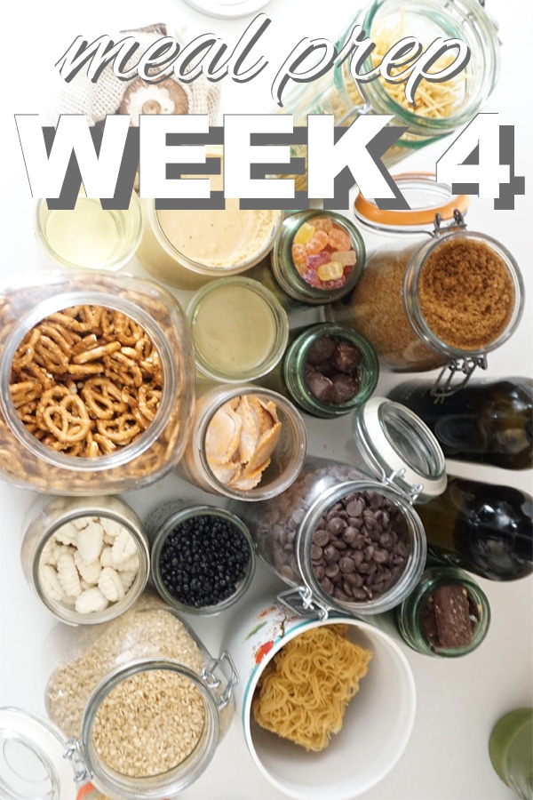 meal prep week 4 from www.goingzerowaste.com #plantbased #zerowaste