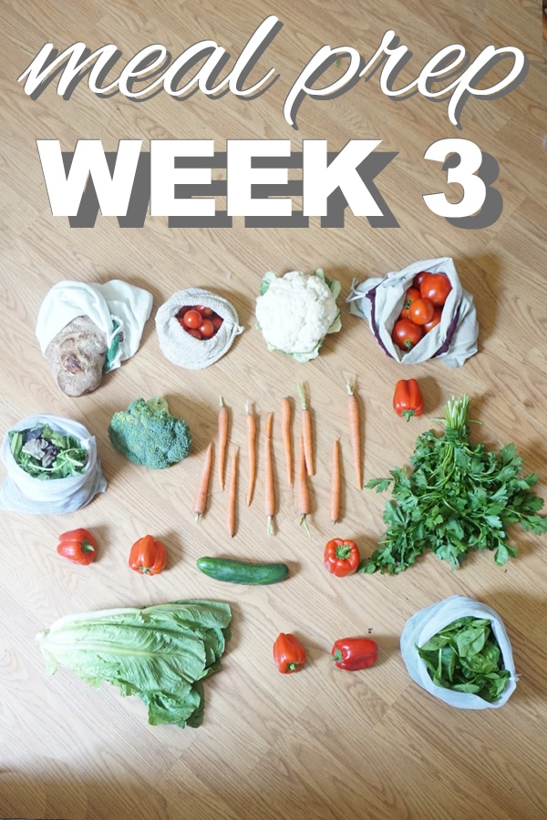 meal prep week 3 #zerowaste #sustainable