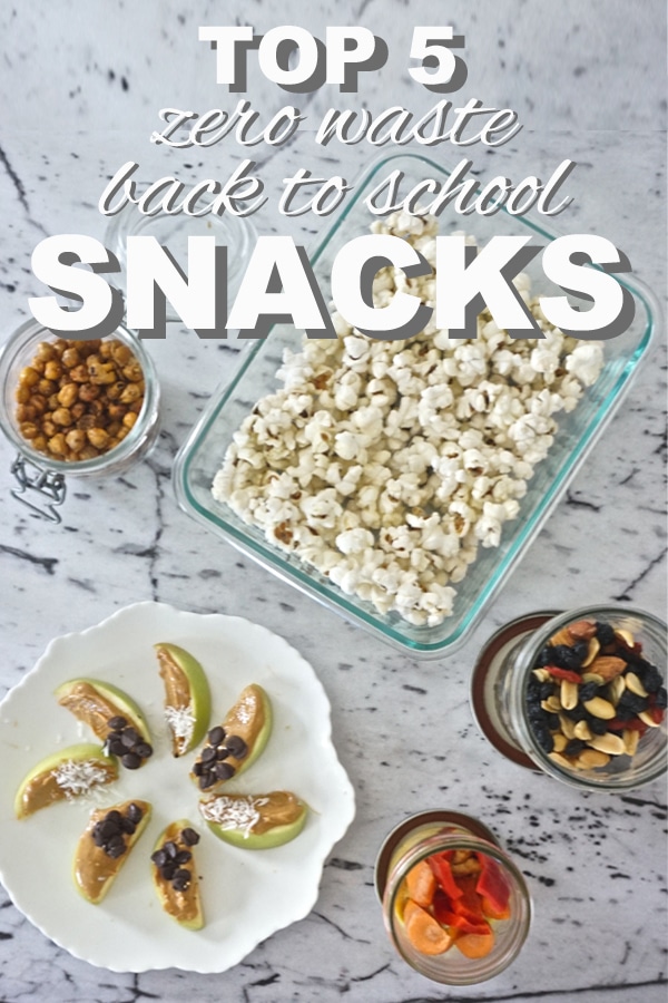 Best five zero waste snacks from www.goingzerowaste.com #zerowaste #snacks #plantbased