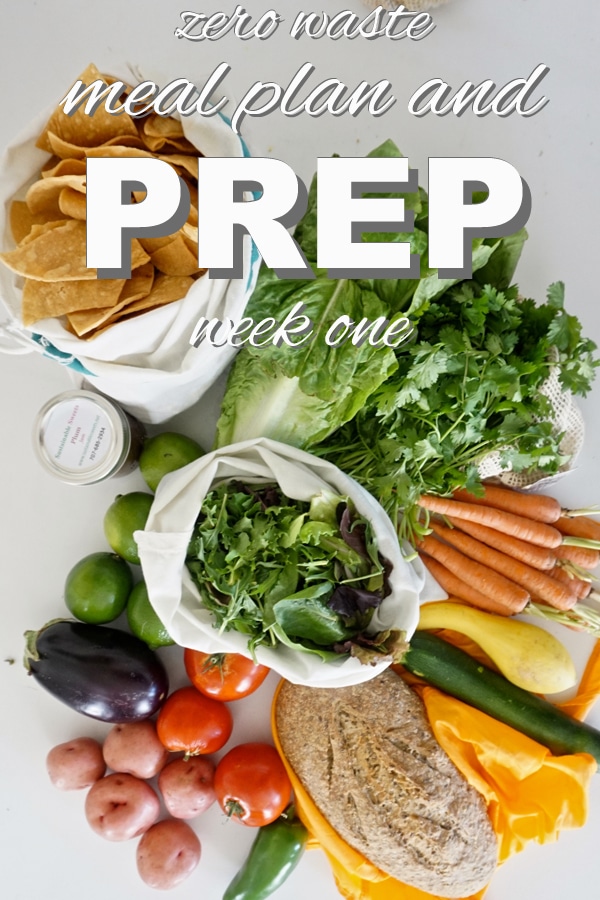 zero waste, plant based meal prep from www.goingzerowaste.com #zerowaste #plantbased #mealprep #mealplan 
