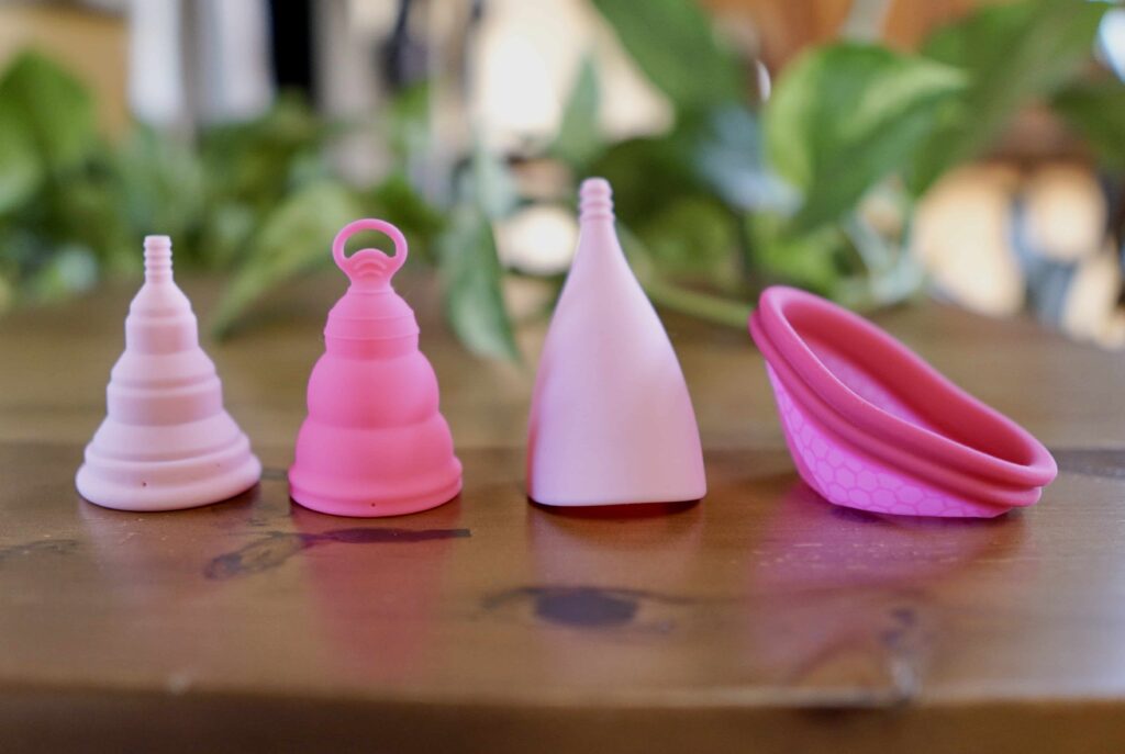 Which reusable menstrual cup is right for you from www.goingzerowaste.com #zerowaste #menstrualcup #intimina #periodcup #lowwaste #periods #sustainable #wellness