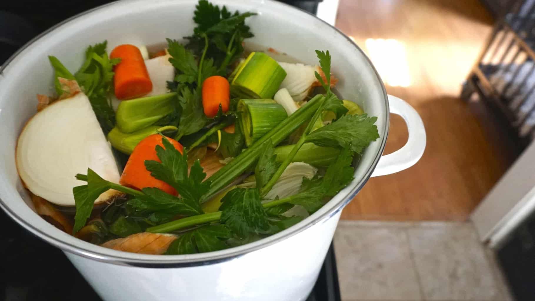 homemade vegetable stock