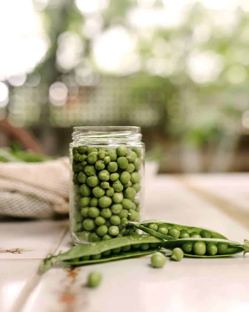 a jar of peas