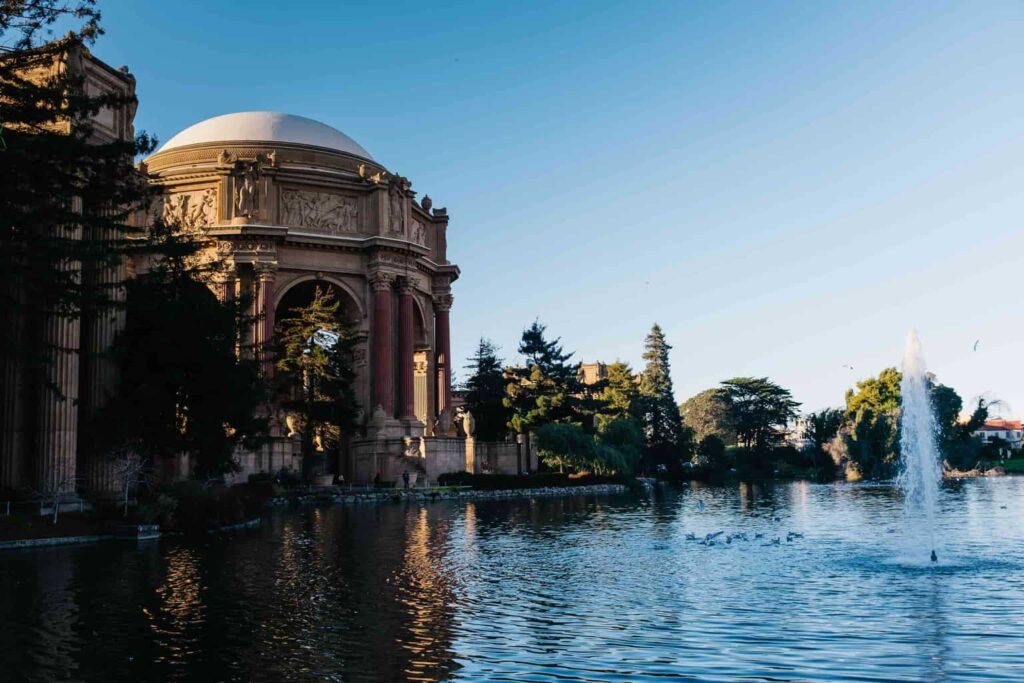 palace of fine arts in San Francisco 