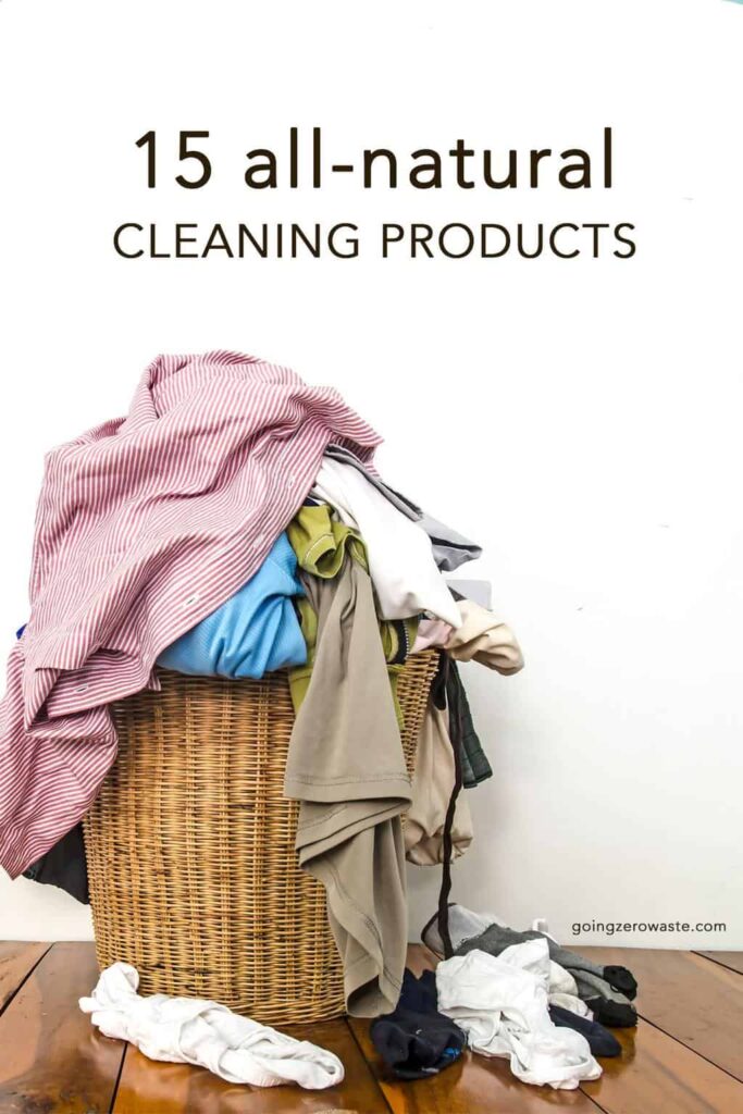 15 all natural and eco-friendly cleaning products from www.goingzerowaste.com #zerowaste #cleaning #cleaningproducts #allnatural #brands #cleaningproducts #DIY #lowwaste #ecofriendly #allnatural #naturalcleaning #sustainablebrands
