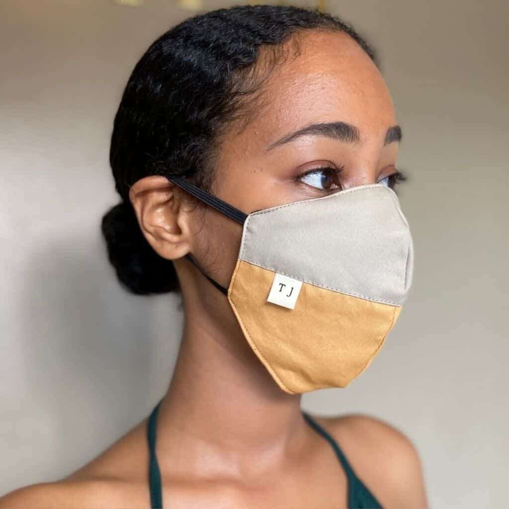 taylor jay repurposed cotton face mask