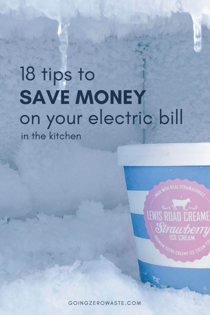 18 ways to save money on your electric bill in the kitchen from www.goingzerowaste.com #coffeepot #electricbill #savemoney #frugal #eco #gogreen #sustainability #zerowaste #kitchen