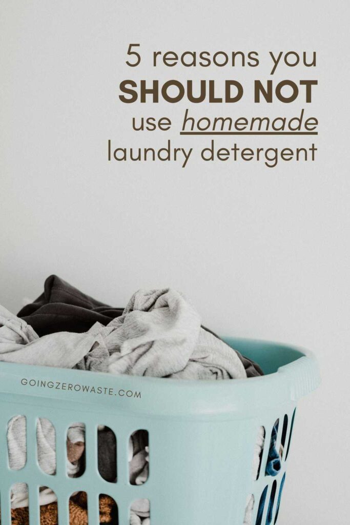 Why you should never DIY your laundry detergent from www.goingzerowaste.com #zerowaste #ecofriendly #gogreen #laundry #laundrydetergent #laundrysoap #DIY #homemadecleaningproducts #cleaning #cleaningcompanies